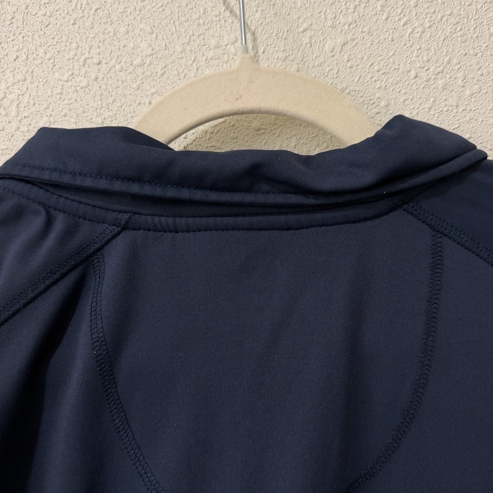 ALO Men's Navy Blue Pullover 1/4 Zip Activewear Jacket Cool Fit Athleisure XL - Picture 7 of 10
